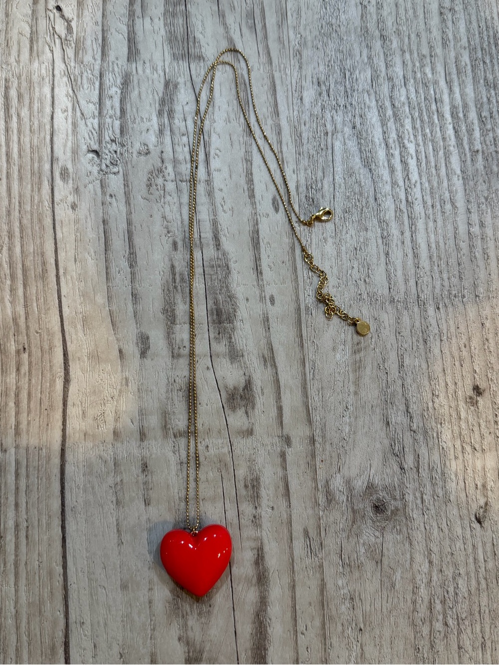 Bauble Bar Red Heart pendant necklace